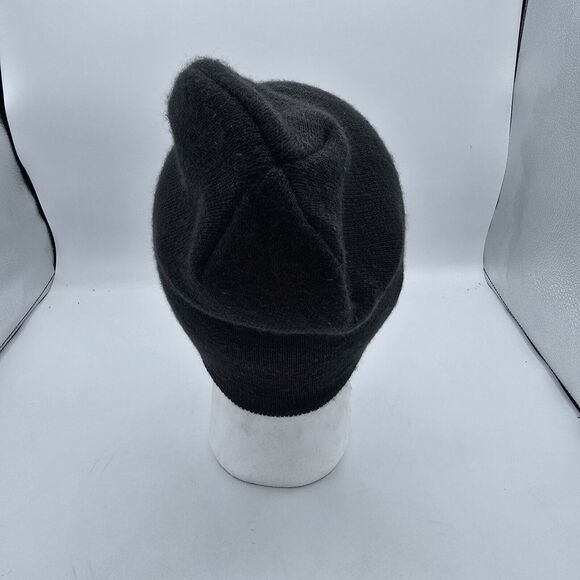 George Beanie  Adult One Size Black Knit Acrylic Blend Snow Ski Outdoors - Picture 3 of 8